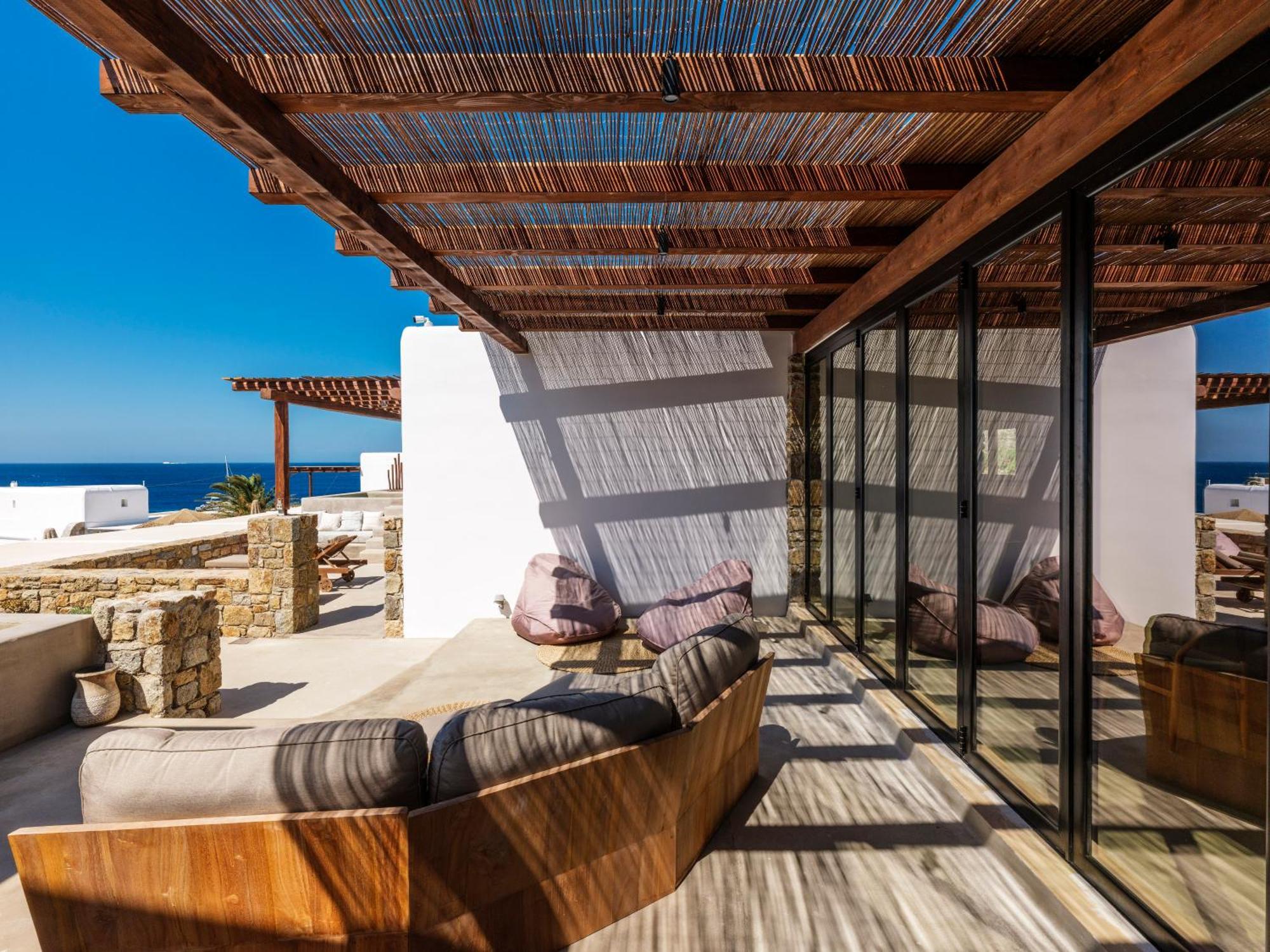 Trinity Mykonos - Beachfront Villa Platis Gialos Exterior foto
